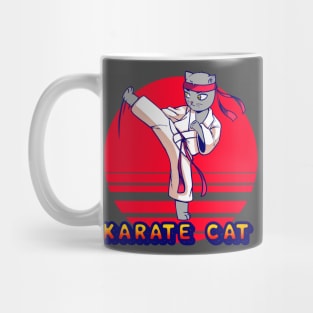 Karate cat Mug